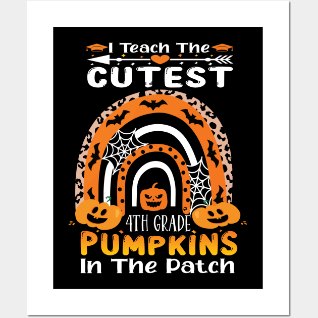 I teach the cutest 4th grade pumpkins in the patch.. Teacher Halloween gift idea Wall Art by DODG99